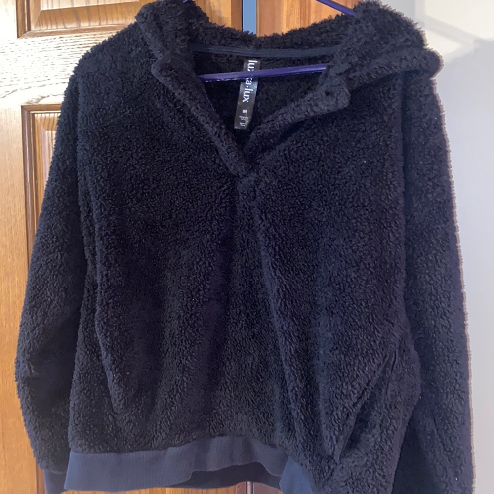 Lukka Luk Black Sherpa Hoodie